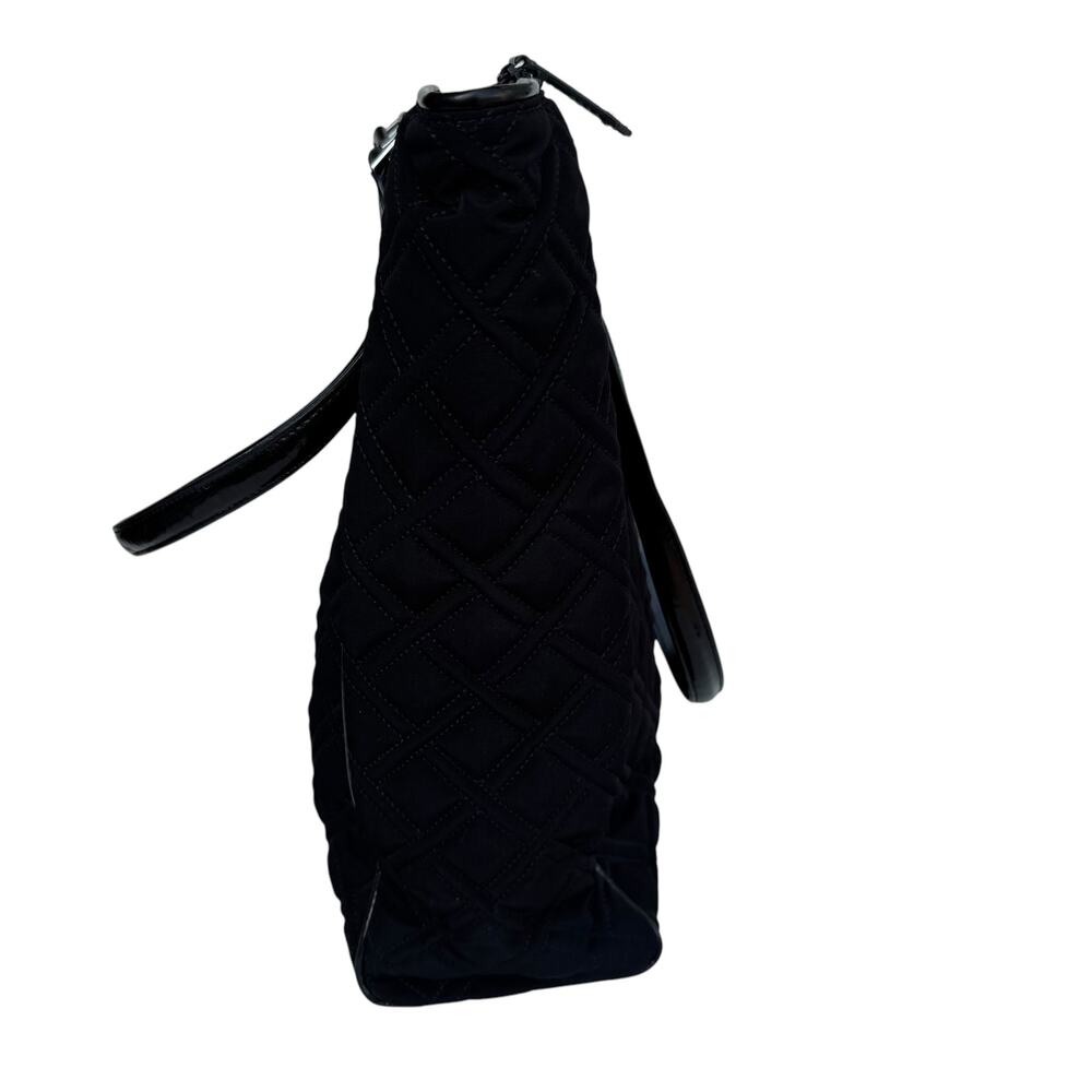 Vera Bradley Large Black Quilted Commuter Tote Bag Travel Work Purse - Picture 6 of 15